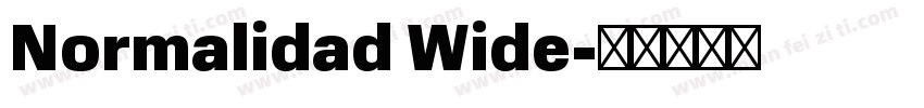 Normalidad Wide字体转换